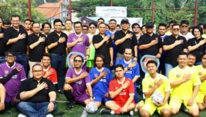 Divisi Humas Polri Gelar Seven Soccer Bareng Jurnalis, Seru Abis!