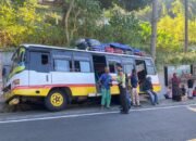 Kecelakaan Tunggal Mikrobus di Senggigi