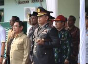 Kapolres Loteng Hadiri Upacara Peringatan HUT TNI Ke-79 di Kodim 1620/Loteng.