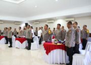 Kapolres Bima Kota Hadiri Upacara Serah Terima Pataka Kapolda NTB