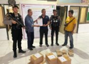 Satgas Preventif OMP Rinjani 2024 Polres Bima Laksanakan Pengamanan Kedatangan Logistik Sampul Formulir Model C.Hasil – KWK