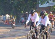 Gowes Mempolong Merenten VI: Upaya Kapolres Lombok Utara Jaga Semangat Personil di Tengah Operasi Besar