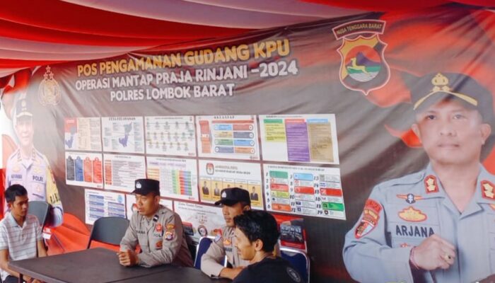 Keamanan Gudang Logistik KPU Lombok Barat Diperketat Jelang Pilkada 2024