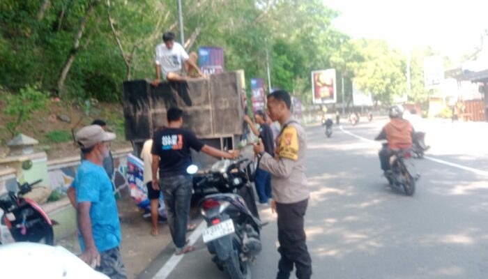 Bhabinkamtibmas Kelurahan Monggonao Gelar Patroli dan Cooling System untuk Jaga Kondusifitas Kamtibmas