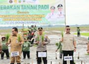 Gugus Tugas Ketahanan Pangan Polri Tanam Padi Serentak, Cetak 10 Ribu Hektare Sawah