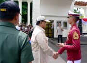 Presiden Prabowo Disambut Meriah di Pembukaan Apel Kasatwil Polri 2024