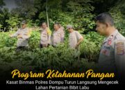 Kanit Binmas Polsek Dompu Gelar Kegiatan Ketahanan Pangan Program 1 di Dusun Hijrah