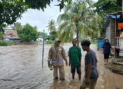 Luapan Air Sungai Sebabkan Banjir di Kota Bima, Bhabinkamtibmas Gerak Cepat Bantu Warga