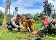 Peduli Lingkungan, Polsubsektor Lantung Ikut Tanam Pohon Peringati HUT NTB ke 66 & Hari Menanam Pohon Indonesia (HMPI)