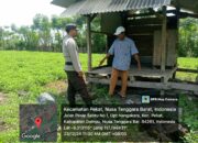 Bhabinkamtibmas Desa Nangakara Pantau Lahan untuk Program Ketahanan Pangan Nasional