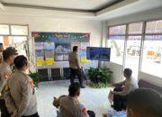 Polres Sumbawa Barat Menerima Tim Supervisi Operasi Lilin 2024 oleh Roops Polda NTB di Pos Pelayanan Pelabuhan Penyeberangan Laut Poto Tano