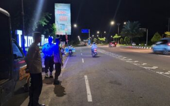 Polsek Gerung Gencar Patroli Malam, Jamin Keamanan Bypass