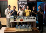 Tim Opsnal Polsek Sape Gagalkan Peredaran Ratusan Botol Miras Beragam Jenis