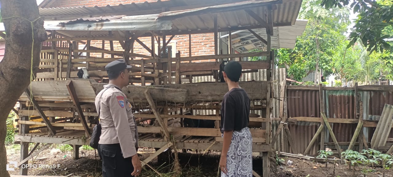 Kapolsek Kediri Edukasi Peternak Kambing, Dukung Ketahanan Pangan 2045