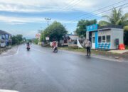 Sat Lantas Lakukan Strong Point Ciptakan Kamseltibcarlantas