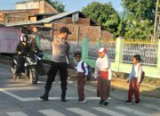 Polsek Lambu Laksanakan Rawan Pagi di SDN 02 Sumi Lambu