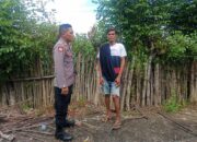 Polsek Hu’u Pantau Pengolahan Lahan Pertanian di Desa Marada untuk Dukung Ketahanan Pangan