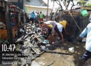 Kebakaran Rumah Panggung, Polsek Utan Bersama Warga Bantu Evakuasi Dan Padamkan Api