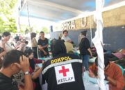 Sidokkes Polres Bima Kota Laksanakan Pemeriksaan dan Pelayanan Kesehatan dalam Rangka Donor Darah