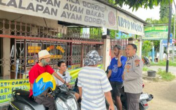 Sat Binmas Polres Bima Kota Laksanakan Giat Cooling System dan Himbauan Kamtibmas di Kelurahan Monggonao