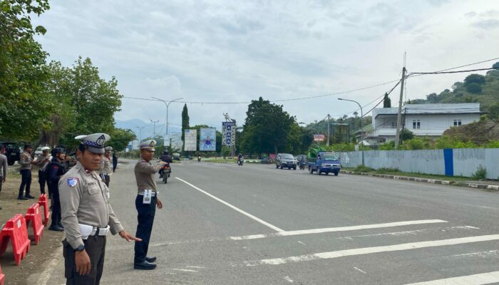 Pos Pengamanan Ops Ketupat Rinjani 2025, Polres Bima Kota Wujudkan Keamanan dan Ketertiban Lebaran