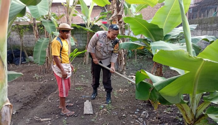 Bhabinkamtibmas Dorong Ketahanan Pangan Desa di Lombok Barat