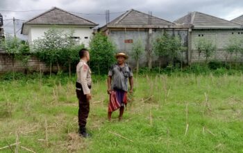 Polisi Dorong Ketahanan Pangan Desa Terong Tawah Lewat Pemanfaatan Pekarangan