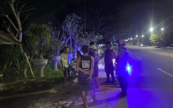Patroli Dini Hari Sat Samapta Polres Lombok Barat Cegah Kejahatan 3C dan Balap Liar