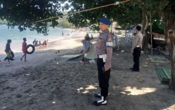 Polsek Batulayar Intensifkan Patroli Jaga Keamanan Pantai Senggigi