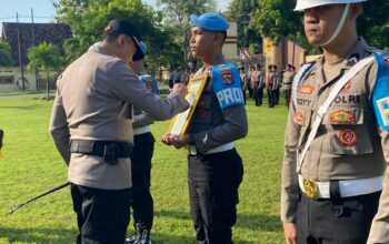 Kapolres Bima Kota Pimpin Upacara PTDH In Absentia, Dua Personel Resmi Tidak Lagi Berstatus Anggota Polri