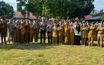 Pimpin Upacara di SMAN 1 Tanjung, Kasat Lantas Tekan Siswa Untuk Tertib Lalu Lintas