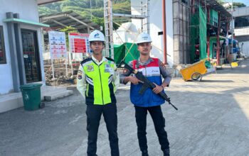 Unit Pam Obvit Sat Samapta Polres Bima Kota Laksanakan Pengamanan dan Patroli di Objek Vital PT Pertamina Patra Niaga Integrated Terminal Bima