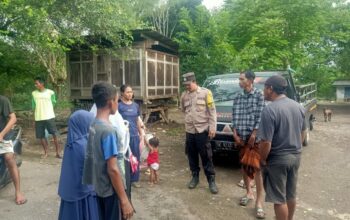 Bhabinkamtibmas Desa Rasabou Berikan Pembinaan dan Ajak Warga Dukung Program Ketahanan Pangan