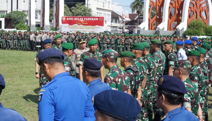 Apel Gelar Pasukan Pengamanan VVIP Kunjungan Ibu Negara di NTB