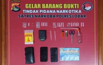 Satresnarkoba Lombok Barat Ungkap Peredaran Sabu Lintas Kabupaten