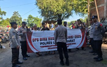 Polres Lombok Barat Gelar Penyuluhan Kamtibmas di Pasar Kuripan