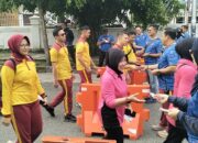 Ribuan Masyarakat dan Ratusan Hadiah Semarakkan Jalan Sehat dan Sepeda Santai Hari Bhayangkara ke -79 di Polda Kalteng