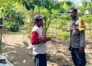 Bhabinkamtibmas Desa Rumak Dorong Warga Kediri Tanam Pangan di Pekarangan