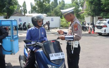 29 Pengendara Ditindak di Operasi Patuh Rinjani 2025 di Lembar, Lombok Barat