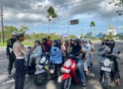 Edukasi dan Teguran Persuasif Warnai Operasi Patuh di Timur Bundaran GMS, Lombok Barat