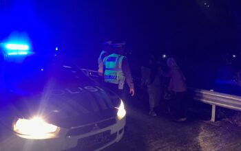 Patroli Malam Satlantas Polres Lombok Barat Jaga Ketertiban Arus Lalu Lintas dan Cegah Balap Liar