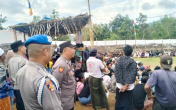 Peresean Mareje Timur Berlangsung Kondusif Berkat Pengamanan Polsek Lembar