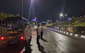 Polsek Gerung Intensifkan Patroli Malam di Jalur Bypass BIL Lombok Barat