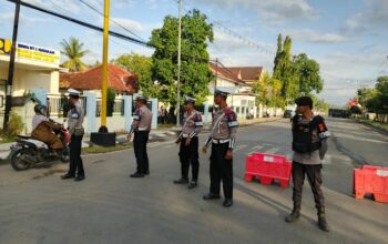 Unit Turjawali Sat Samapta Polres Bima Kota Laksanakan Pengamanan Jalur dalam Rangka HUT Bhayangkara ke-79