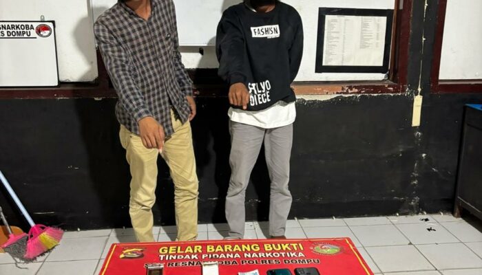 Malam yang Membuka Tabir: Dua Pemuda Diciduk, Tim Opsnal Resnarkoba Dompu Ungkap Peredaran Sabu dan Ekstasi