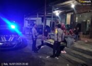 Polsek Labuhan Badas Gelar Patroli Blue Light Jaga Keamanan Malam Hari