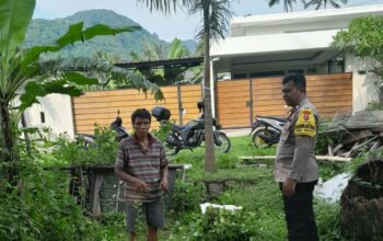 Bhabinkamtibmas Senggigi Dorong Pemanfaatan Lahan Kosong di Dusun Krandangan