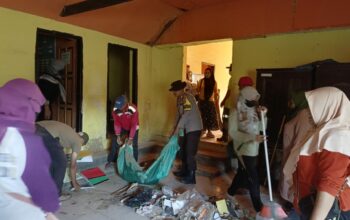 Tiga Pilar Kelurahan Bugis Gelar Gotong Royong Bersihkan Kantor Lama untuk Kantor Koperasi
