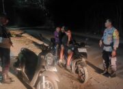 Jaga Kamtibmas, Polsek Sumbawa Gelar Patroli Malam Skala Besar