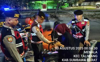 Sat Samapta Polres Sumbawa Barat Laksanakan Patroli KRYD di Wilayah Taliwang, Cegah Gangguan Kamtibmas